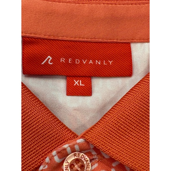 NWT Men's REDVANLY Spring Devine Polo - XL - Coral - Picture 6 of 8
